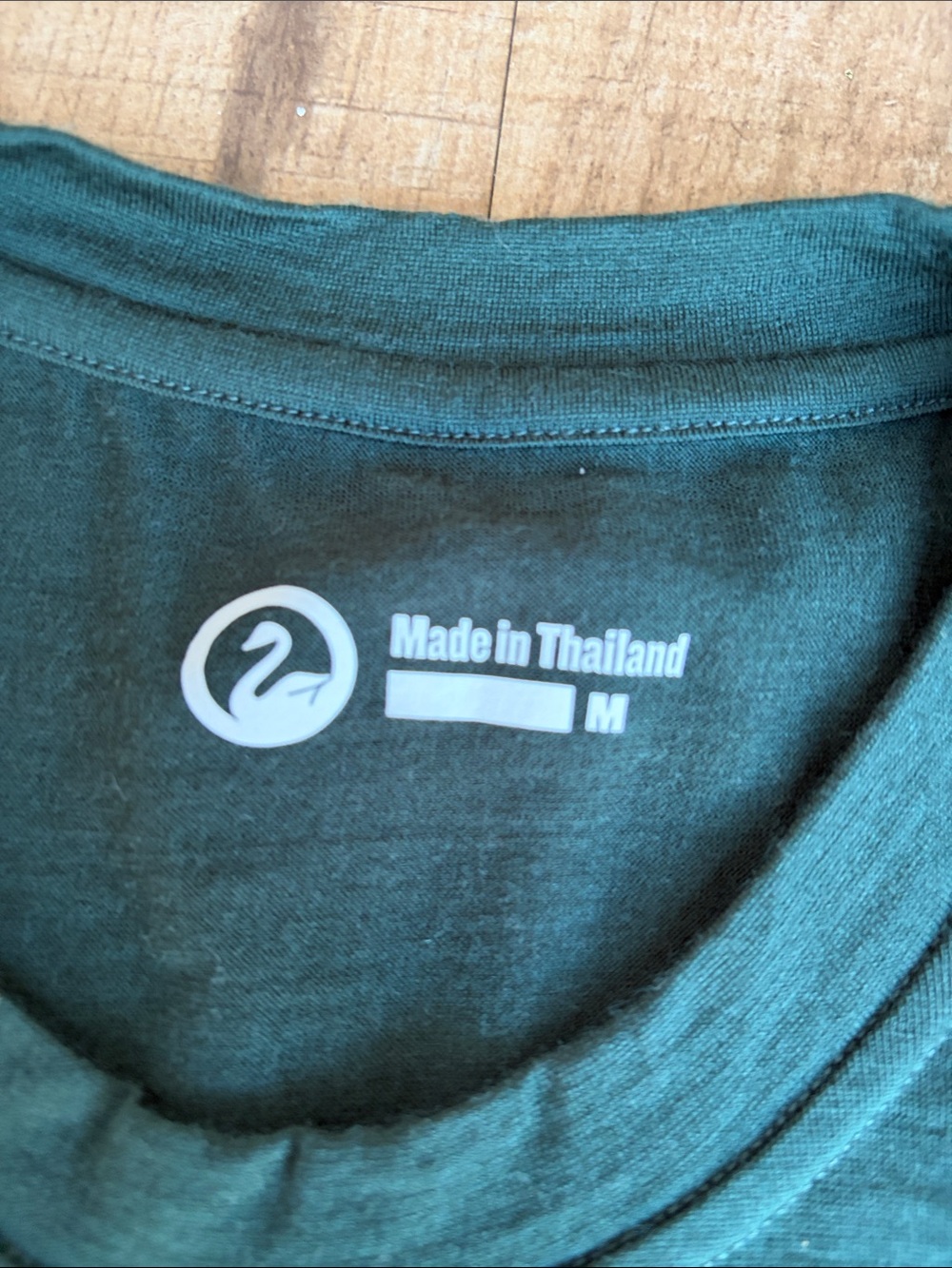 OUTLIER NYC ULTRAFINE MERINO CUT TWO T-SHIRT FOREST DEEP - Picture 4 of 5